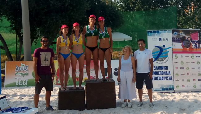 Πρωταθλήτριες Ελλάδος στην κατηγορία Κ19 οι Πιπεράκη/Μιχαήλ 1