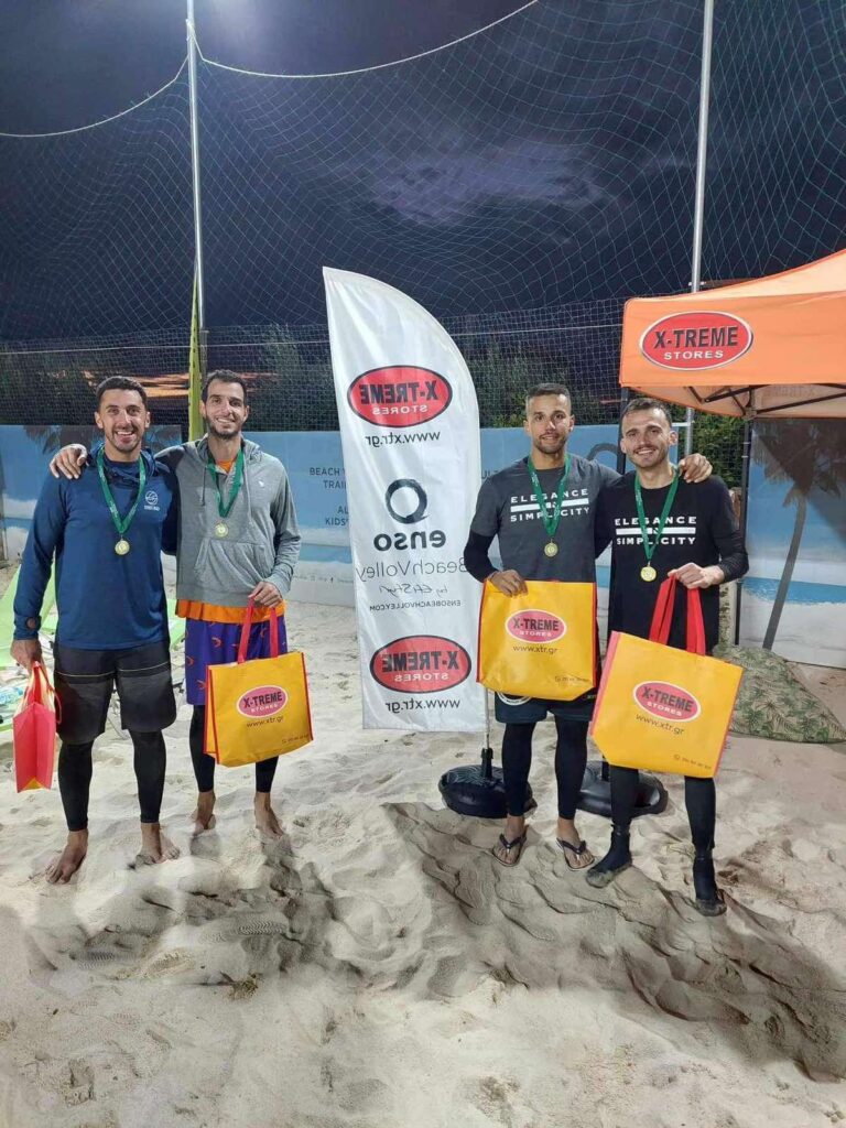 1η θέση στο Elite τουρνουά που διεξάχθηκε στη Βάρη από το ENSO Beach Volley Club στις 10 Δεκεμβρίου