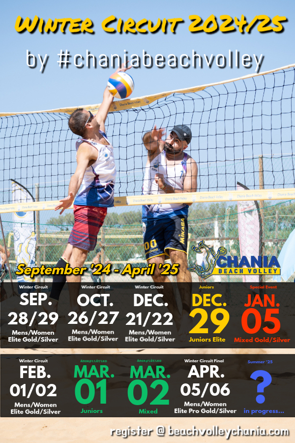 Πρόγραμμα αγώνων 1ου Winter Circuit 2024-2025 1